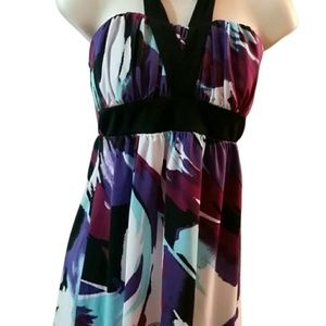 STUDIO Y NWT Small Purple Black halter